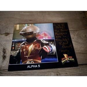 Autographed By Richard Horvitz Power Rangers Mighty Force Alpha 5 Signed "Toby"